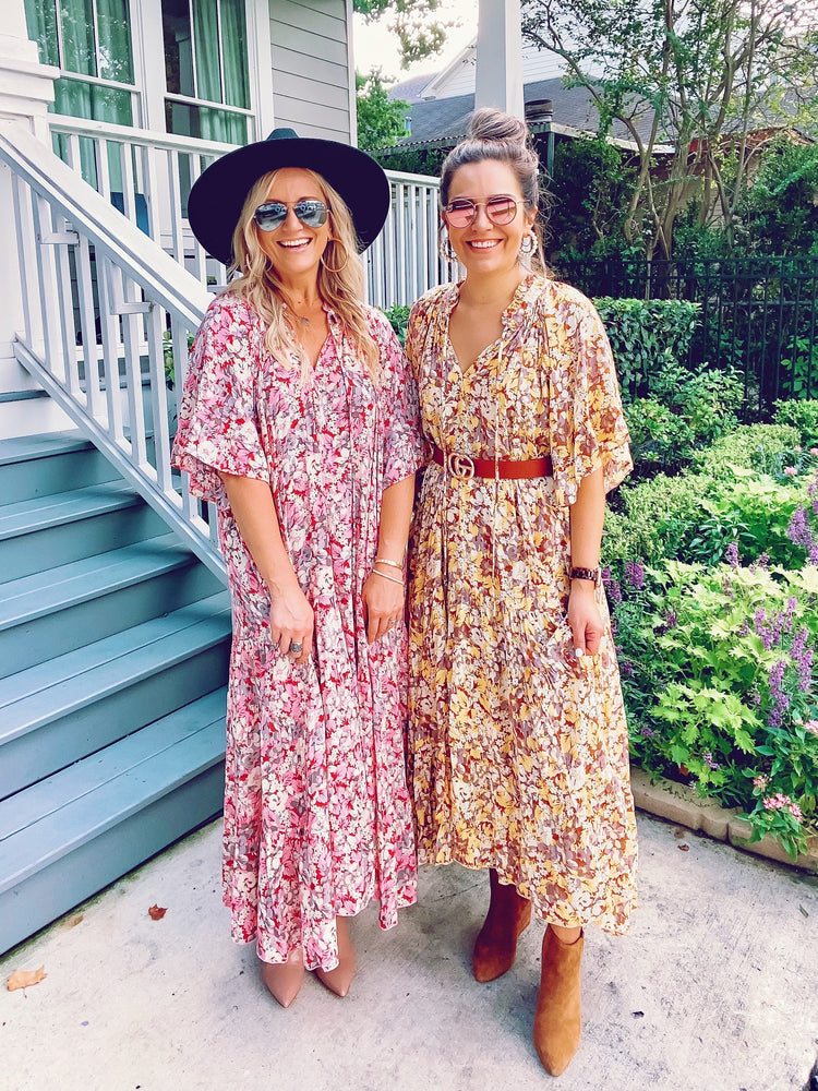 Floral Flowy Maxi Dress - Honey Style Sophistique Floral Flowy Maxi Dress - Honey Style Sophistique