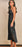 Bond Girl Black Midi Slip Dress