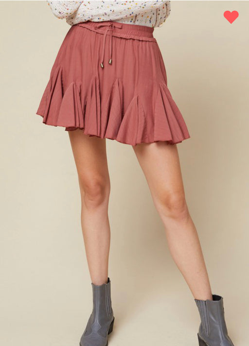 Life’s a Dance Ruffle Skirt-Terracotta (with shorts)!